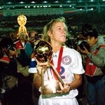 Imagem das jogadoras dos EUA campes da Copa do Mundo de Futebol Feminino