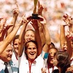 Imagem das jogadoras dos EUA campes da Copa do Mundo de Futebol Feminino