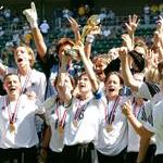 Imagem das jogadoras da Alemanha campes da Copa do Mundo de Futebol Feminino