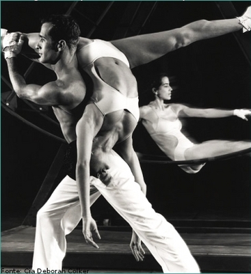 “Rota”, título de um dos espetáculos da Companhia de Dança Deborah Colker.
<br>
<br>
Palavras-chave: dança, expressão corporal, Deborah Colker, Rota.
