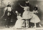 Imagem de Adelaide Giuri como Odette e Mikhail Mordkin como Prncipe Siegfried em montagem de 1901 no Teatro Bolshoi, Moscou. <br> <br> Palavras-chave: dana, bal dramtico, O Lagos dos Cisnes, Tchaikovsky.