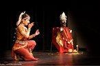 Estilo de dana clssica na ndia conhecido como Odissi. <br> <br> Palavras-chave: dana, dana indiana, Odissi.