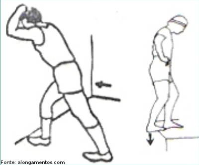 Imagem de alongamento dos músculos: quadríceps.
<br>
<br>
Palavras-chave: alongamento, quadríceps.
