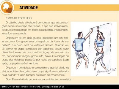 Imagem referente ao capítulo "Os segredos do corpo", do Livro Didático Público do Paraná (Educação Física 2ª Ed.).
<br>
<br>
Palavras-chave: ginástica, Livro Didático Público.