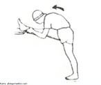 Imagem de alongamento dos músculos isquiotibiais. <br> <br> Palavras-chave: alongameto, isquiotibial.