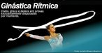 Atleta executando uma das provas da ginstica rtmica. <br> <br> Palavras-chave: ginstica, ginstica rtmica.