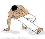 Imagem referente ao captulo "Capoeira: jogo, luta ou dana?", do Livro Didtico Pblico do Paran (Educao Fsica 2 Ed.). <br> <br> Palavras-chave: lutas, capoeira, Livro Didtico Pblico.