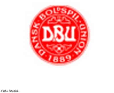 Imagem referente ao escudo da Seleção de Futebol da Dinamarca.
<br><br>
Palavras-chave: esporte, futebol, escudo, Dinamarca.


