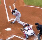 Batedor ("batter") - primeira funo do jogador atacante quando chega a sua vez de bater a bola.. Aps o batimento, o jogador larga o taco e torna-se corredor. <br><br> Fonte: http://www.colegiosaofrancisco.com.br <br><br> Palavras-chave: esporte, beisebol, regras, batedor, batter.