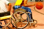 Imagens do Campeonato Regional Brasileiro de Basquete em Cadeira de Rodas. <br> <br> Palavras-chave: esporte, basquetebol em cadeiras de rodas, basquetebol.
