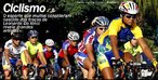 Imagem de vários atletas pedalando. <br><br> Palavras-chave: esporte, Olimpíada, ciclismo.