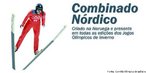 Imagem de um atleta da modalidade Combinado Nórdico. <br><br> Palavras-chave: esporte, esportes de inverno, Combinado Nórdico. 