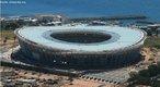 A Copa do Mundo de 2010 na África do Sul acontecerá em 9 cidades-sede e 10 estádios:<br><br> Cidade do Cabo - Estádio Greenpoint (novo) - capacidade de 70.000 espectadores. <br><br> Palavras-chave: esporte, futebol, estádios, Cidade do cabo, África do Sul, Copa do Mundo.