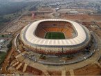 O Soccer City, antigo FNB Stadium (First National Bank Stadium), é um estádio de futebol localizado em Joanesburgo, na África do Sul, que será sede de partidas da Copa do Mundo de 2010, entre os quais estarão a partida inaugural e a grande final. <br><br> Palavras-chave: esporte, futebol, estádio,Soccer City, Joanesburgo, África do Sul, Copa do Mundo.