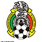 Imagem referente ao escudo da Seleção de Futebol do México. <br><br> Palavras-chave: esporte, futebol, escudo, México.