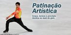 Imagem de um atleta durante sua apresentao de patinao artsitica. <br><br> Palavras-chave: esporte, esportes de inverno, patinao artsitica. 