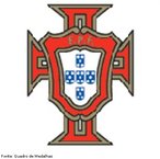 Imagem referente ao escudo da Seleção de Futebol de Portugal. <br><br> Palavras-chave: esporte, futebol, escudo, Portugal.