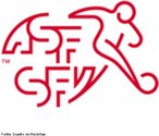 Imagem referente ao escudo da Seleção de Futebol da Suíça. <br><br> Palavras-chave: esporte, futebol, escudo, Suíça.